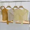 Chal de punto fino de seda helada calado estilo nuevo 2026 para combinar con camisas y faldas, se puede usar sobre una camiseta o como un chaleco pequeño para mujeres en verano