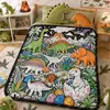 Manta DIY para Colorear Personalizada Transfronteriza Dibujo a Líneas Blanco y Negro Manta de Graffiti Manta de Pintura Interactiva Padre-Hijo para Niños Amazon