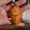 Souvenir de Navidad Talla en Madera de Ciprés Llavero Colgante Navideño Productos de Madera del Zodiaco de Dibujos Animados Dragón, Serpiente y Año del Caballo