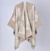 Novo Xale Fashionável de Estilo Étnico para Mulheres, Cachecol Grosso de Caxemira Xizang Xale Estilo Manto Roupa de Exterior de Uso Duplo