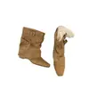 Botas de Caballero Maillard Retro 2026, Botines para Mujer con Aumento Interno de Altura, Punta Cuadrada, Hebilla de Cinturón Botas Vaqueras