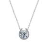 Plata de Ley S925 Herradura Seiko Moissanita de 1 quilate Cadena de Lana Accesorios Versátiles en Forma de U Nuevas Cadenas para el Cuello