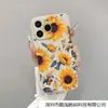 Adequado para Capa de Celular Apple 14Pro Iphone15 Flor Simples 11/12/13Promax Furo Fino Xs/Xr Macio