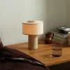 Lámpara de Mesa Minimalista Nórdica Dormitorio Mármol Diseñador Decoración Suave Sala de Estar Estudio Habitación de Hotel Lámpara de Mesita de Noche