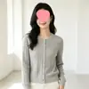 Cárdigan Abrigo de Punto para Mujer, Cuello Redondo, Manga Larga, Nuevo Estilo Otoño/Invierno, Corte Holgado, Adelgazante, Suéter de Punto Trenzado, Blanco, Talla Única