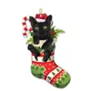 Pingente Colorido de Animal de Acrílico Transfronteiriço para Carro Decoração de Espelho Retrovisor de Carro Pingente de Decoração de Natal
