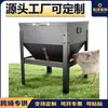 Alimentador Automático de Pollos Moderno Minimalista de Gran Capacidad, Alimentador Portátil de Aves de Corral con Tapa Superior Metálica Impermeable
