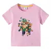 Mi Mundo Minecraft Ropa Nueva para Niños Camiseta de Verano de Manga Corta para Niños Camiseta de Manga Media para Niños Top para Niños