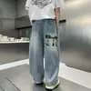 Calça Masculina Verão Estilo Fino 2026 Novo Modelo Crianças Maiores Meninos Jeans de Verão Tendência Estiloso Estilo Outono
