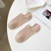 Calcetines tobilleros de corte bajo para mujer, calcetines finos de algodón puro transpirables de primavera y verano, calcetines de mujer de color caramelo de color sólido, calcetines de mujer al por mayor