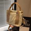 Bolsa de Lona Ligera de Gran Capacidad para Mujer, Nueva Tendencia Otoño e Invierno 2026, Bolso Artístico de Hombro Cruzado, Bolso Popular