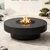 Chimenea exterior con fuego real para calefacción, gas natural, adecuada para casas de huéspedes, hoteles, villas, decoración de patios, mesa de fuego, personalización OEM para proyectos