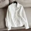 Nova Camisa de Manga Longa 2026, Design Rejuvenescedor, Camisa de Manga Longa Slim Fit para Mulheres, Atacado H03BT80503