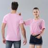 Camiseta de cuello redondo personalizada de verano, ropa de trabajo de manga corta, camisa publicitaria, ropa de clase, ropa de fiesta, camisa cultural, ropa de grupo, logotipo impreso.