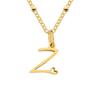 Collar de Letras Europeas y Americanas Transfronterizo Emanco Chapado en Oro Collar Moderno Colgante de 26 Letras Inglesas Joyería de Acero Inoxidable
