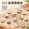 Chuangyisheng Couro Artesanal DIY Presilha Cauda de Andorinha para Fixar Couro Sem Deixar Marcas, Cor Original Couro Tingido Vegetal Especificações de Tamanho