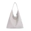 Bolso de Suede Suave Vintage para Pan para Mujer 2024 Nuevo Otoño/Invierno Moderno Gran Capacidad Bolso de Hombro Popular Bolso Cubo