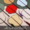 Abanico de Caligrafía con Espacio en Blanco para Escribir, Abanico Pintado a Mano por Ambos Lados, Estilo Hanfu, Estilo Antiguo, Abanico con Borla, Arte de Bambú