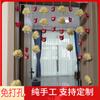 Cortina de porta de urso de morango de nuvens cortina pendurada cortina dormitório quarto corredor divisória cortina decoração de porta menina coração desenho animado