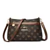 Bolsa de Ombro Único Estampada de Grande Capacidade para Mãe de Meia-Idade Feminina de Alta Qualidade Leve Casual Versátil Bolsa Transversal Bolsa de Axila