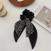 Diadema de cinta para el pelo femenina goma para el pelo cuerda para el pelo atar coleta baja pañuelo anillo para el pelo cuerda para el pelo con lazo de alta calidad accesorios para el pelo de temperamento