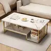 Mesa de centro para sala de estar, moderna e simples, adequada para apartamentos pequenos, mesa de chá para varanda, mesa de centro simples, mesa para uso na sala de estar