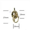 Puxador de ferro 107 dourado claro puxador de flor de melancia puxador de girassol assento semicircular puxador de caixa de presente puxador de bule