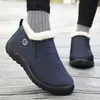 Zapatos de algodón, botas de algodón de invierno para exportación, venta al por mayor, estilo slip-on, tallas grandes, botas cortas engrosadas, estilo para parejas, botas de nieve cálidas para exteriores