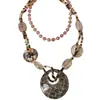 Collar largo con estampado de leopardo y cuentas para chica atrevida y2k subcultura retro moderno cadena brillante para suéter suministro exclusivo transfronterizo
