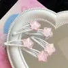 Brillo Azul Rosa Estrella Pinza para el Cabello Pinza para el Cabello Primavera Nuevo Estilo Ins Lindo Dulce Niña Flequillo Lateral