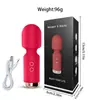 En Stock de Fábrica Suministro de Temu Mini Varita Av Vibratoria con Diez Modos de Vibración para Mujeres, Juguete Sexual de Orgasmo Instantáneo Productos para Adultos