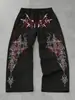 Calça longa casual de verão da Amazon para homens, tendência hip-hop, estilo high street, corte solto, nicho, perna reta, versátil, atacado