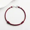 Pulsera de Plata de Ley S925 de Buena Suerte Infinito para Mujer, Riqueza Ilimitada, Carpa de la Suerte, Éxito Garantizado en Exámenes, Pulsera de Hilo Rojo Atrae Riqueza