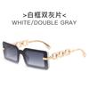 Gafas de sol con montura de espejo estilo retro moderno y transfronterizo, estilo popular de moda urbana para mujer.