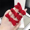 Año nuevo lazo de alta calidad banda de goma roja cuerda para el cabello otoño e invierno grueso grueso alta elasticidad banda para el cabello cuerda para el cabello