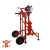 Taladro de Rápido Perforado de Dos Tiempos con Ruedas Empujado a Mano de 68cc para una Persona Taladro para Plantación de Árboles Hy-Gd680-Hf2-884