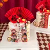 Adornos de Decoración para Pastel de Año Nuevo 2026 Dios de la Riqueza, Tarjetas de Navegación Exitosa y Prosperidad, Pegatinas de Fortuna, Inserts de Llegada del Dios de la Riqueza