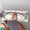 Armações de Óculos Ultra Leves, Confortáveis, Simples, Estilo Gatinho em Tr90, Estilo Xiaohongshu Ins, Disponíveis em Várias Cores, Opções com Bloqueio de Luz Azul, Atacado