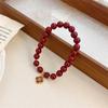 Marea Nacional Nicho Cinabrio Real Pixiu Nafu Loto Pulsera Personalizada Retro Nuevo Estilo Chino Pulsera Serie Roja