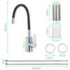 Grifo de Fregadero de Cocina Transfronterizo Frío y Caliente Fregadero de Acero Inoxidable 304 Grifo Universal Giratorio Fábrica