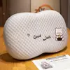 Almohada de Espuma Viscoelástica, Almohada de Vientre de Gato Frijol de Hielo Frío, Almohada para Dormir, Almohada para Cama de Oficina, Cojín Lumbar, Almohada