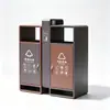 Contenedores de Basura para Exteriores, Contenedores Clasificados de Acero Galvanizado, Contenedores de Basura Grandes de Acero Inoxidable Personalizados para Exteriores, Calles y Zonas Escénicas
