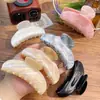 Pinza de Garra Retro de Media Luna Estilo Coreano con Diseño de Luna Degradada, Pinza de Tiburón Francesa para Cabello Grueso, Pasador para Moño, Accesorio para el Cabello