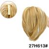 Pelucas de Comercio Exterior Europeo y Americano para Mujer Pinza para Cola de Caballo Corta Desordenada Cabello Corto Rizado Anillo para Cola de Caballo