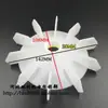Motor monofásico lâmina de ventilador plástico bomba d'água guincho furo D furo AOL 15/18/20/22 furo redondo placa grande ventilador solto
