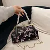 Nuevo Bolso de Noche Retro Estilo Chino, Bolso Bordado Estilo Chino para Cheongsam, Bolso de Mano con Clip de Perla Flor de Durazno, Bolso de Hombro para Mujer