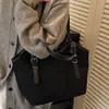 Bolsa Casual Retro de Grande Capacidade 2025 Nova Outono e Inverno Feminina para o Trabalho Ombro Tote