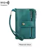 Nueva cartera de mujer RFID anti-escaneo transfronteriza, billetera corta multifuncional con 70% de descuento, monedero vintage de gran capacidad