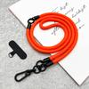 Cordón Tres en Uno para Teléfono Móvil de Muñeca para Colgar del Cuello Cruzado Longitud para Hombre y Mujer Cuerda Trenzada Fuerte Correa Lateral de Metal Desmontable