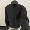 Jaqueta Protetora Solar Cinza de Gola Alta Estilo Novo para Homens, Roupa Protetora Solar Fina de Verão para Exterior, Jaqueta de Secagem Rápida Estilo Americano de Alta Qualidade
